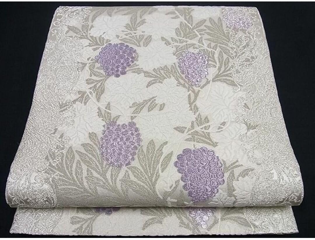 No.4597 袋帯 染帯 全通 仕立済 着物 未使用 となみ織物】正絹西陣織